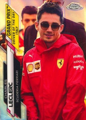 2020 Topps Chrome Formula 1 #167 Grand Prix Driver of the Day - Refractor (Italy)