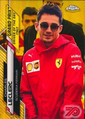 2020 Topps Chrome Formula 1 #167 Grand Prix Driver of the Day - 70th Anniversary Gold Refractor (Italy)