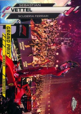 Sebastian Vettel 2020 Topps Chrome Formula 1 Sapphire