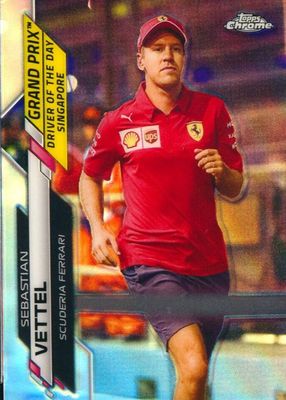 Sebastian Vettel 2020 Topps Chrome Formula 1 Sapphire