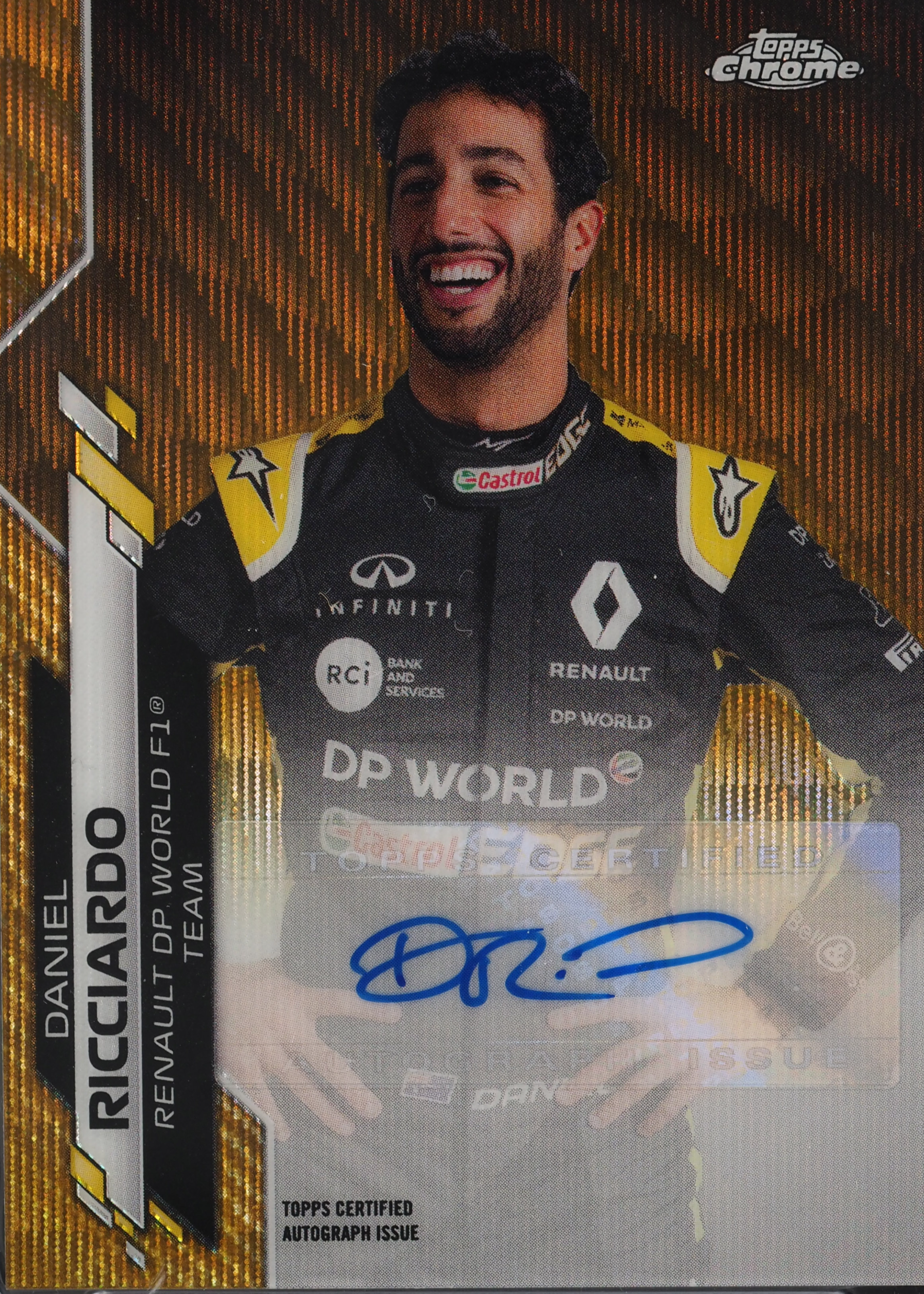 周冠宇　2020 TOPPS フォミュラーF1 ルーキー 直筆サインカード 1052_1594_12466_F1A-DR