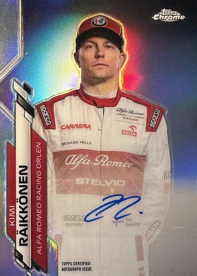 Kimi Raikkonen 2020 Topps Chrome Formula 1 #F1A-KR Autographs (/65