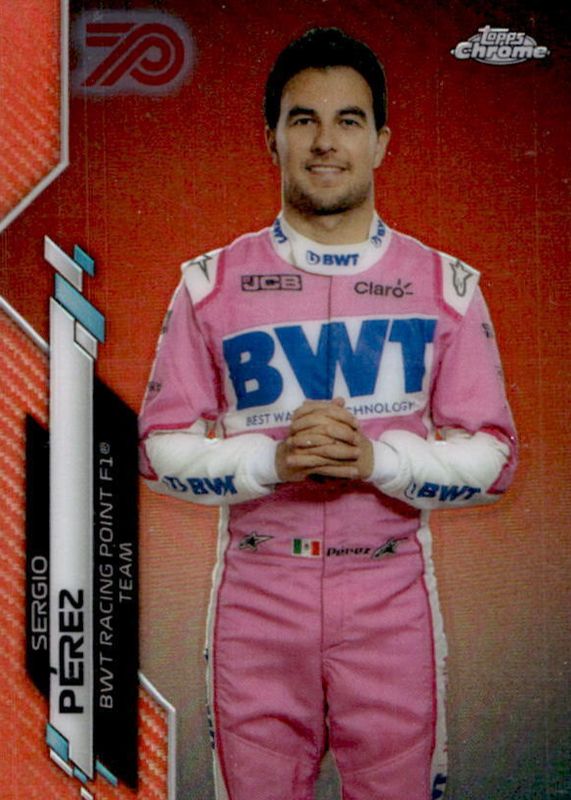 Sergio Perez 2020 Topps Chrome Formula 1 #13 F1 Racers - 70th ...