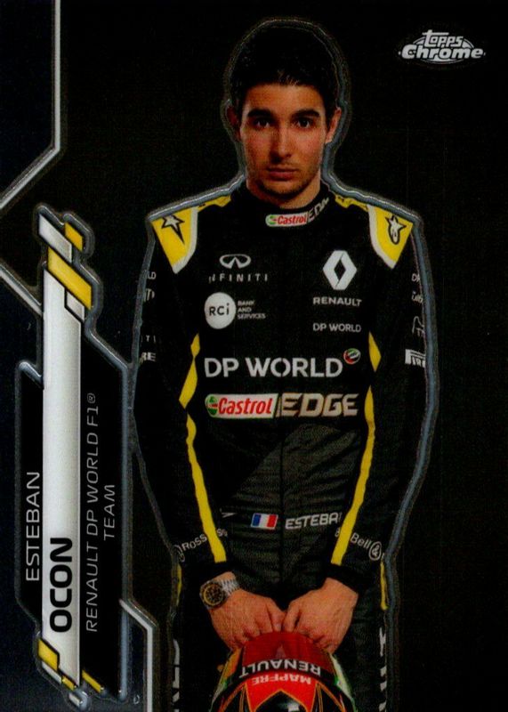 Esteban Ocon 2020 Topps Chrome Formula 1 #10 Base Rookie PSA 10