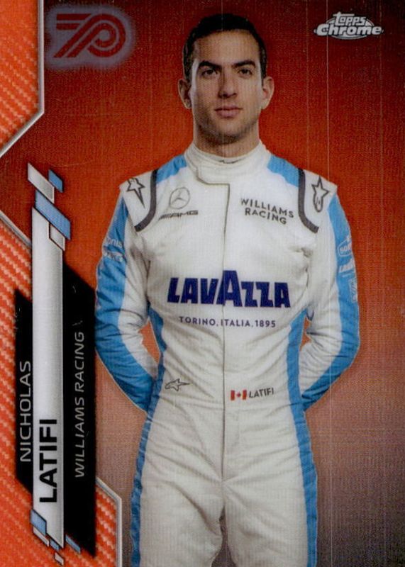 Nicholas Latifi 2020 Topps Chrome Formula 1 #20 F1 Racers - 70th ...