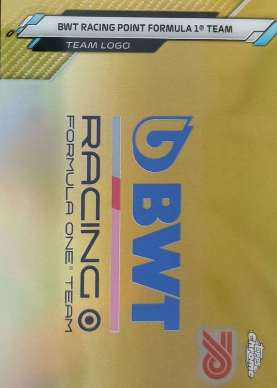 2020 Topps Chrome Formula 1 #118 Team Logos - 70th Anniversary Gold Refractor