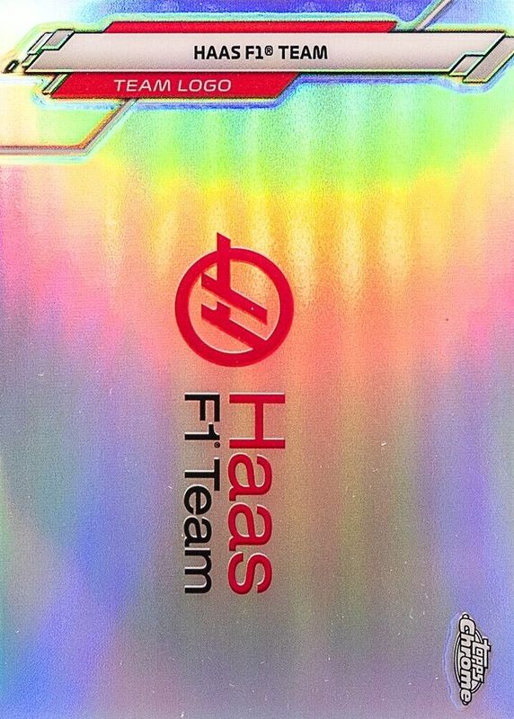 Haas F1 Team 2020 Topps Chrome Formula 1 #120 Team Logos - Refractor RAW