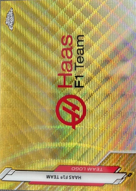 2020 Topps Chrome Formula 1 #120 Team Logos - Gold Wave Refractor /50