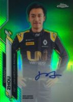 Zhou Guanyu 2020 Topps Chrome Formula 1 #F1A-GZ Autographs - Green