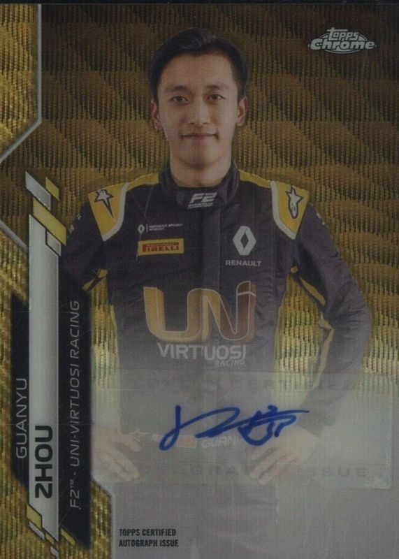 2020 Topps Chrome Formula 1 #F1A-GZ Autographs - Gold Wave Refractor /50