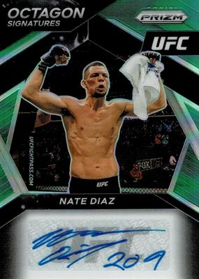 2021 Prizm UFC #OS-NDZ Octagon Signatures - Green