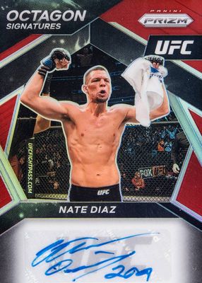 2021 Prizm UFC #OS-NDZ Octagon Signatures - Red /49