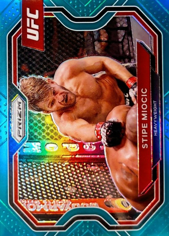 Stipe Miocic 2021 Prizm UFC #177 Teal /49 RAW