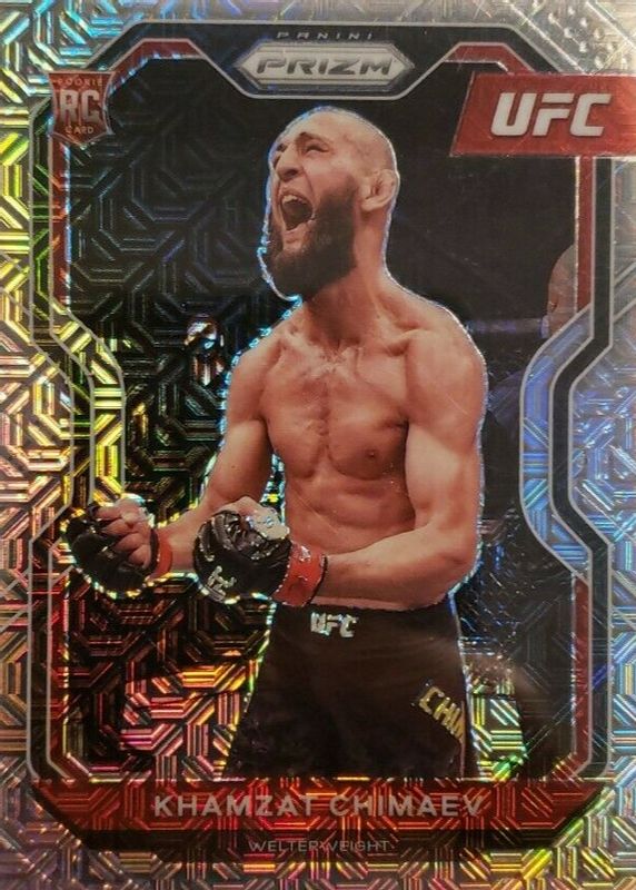 Khamzat Chimaev 2021 Prizm UFC #7 Mojo /25 Rookie SGC 9.5