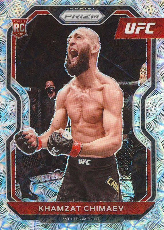 Khamzat Chimaev 2021 Prizm UFC #7 Premium Box Set /99 Rookie BGS 9.5