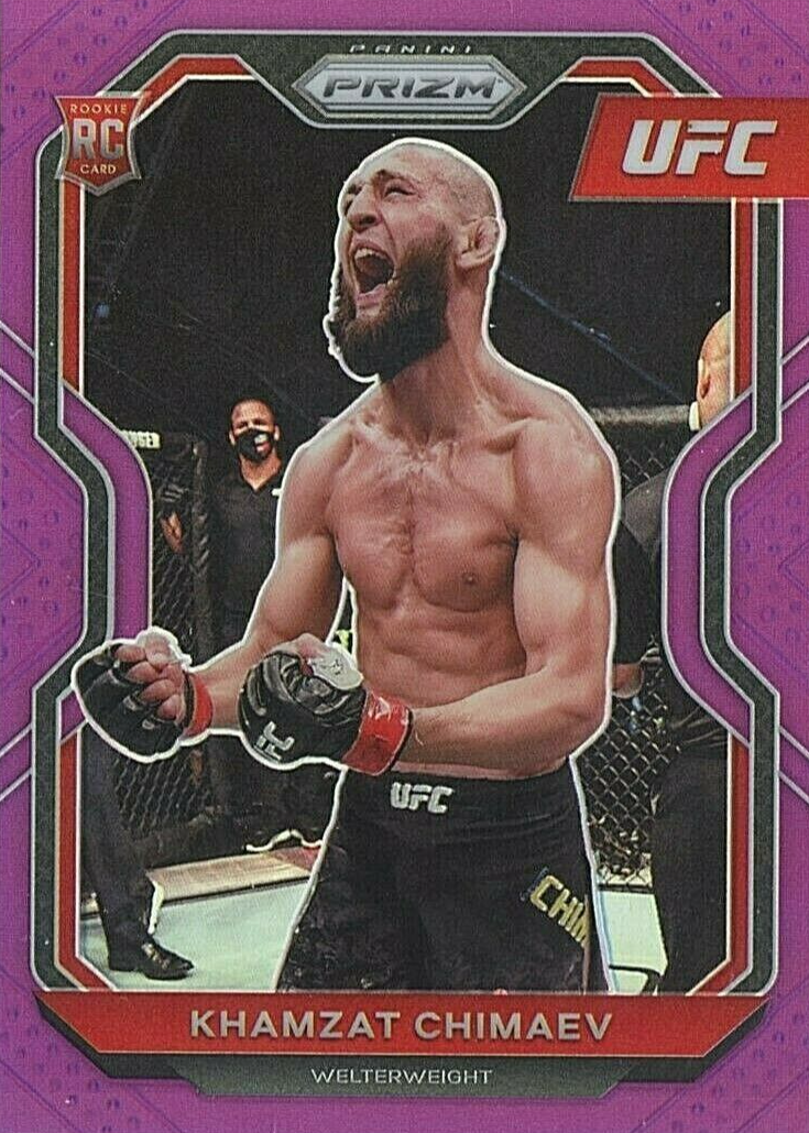 Khamzat Chimaev 2021 Prizm UFC #7 Purple /149 RAW Price 