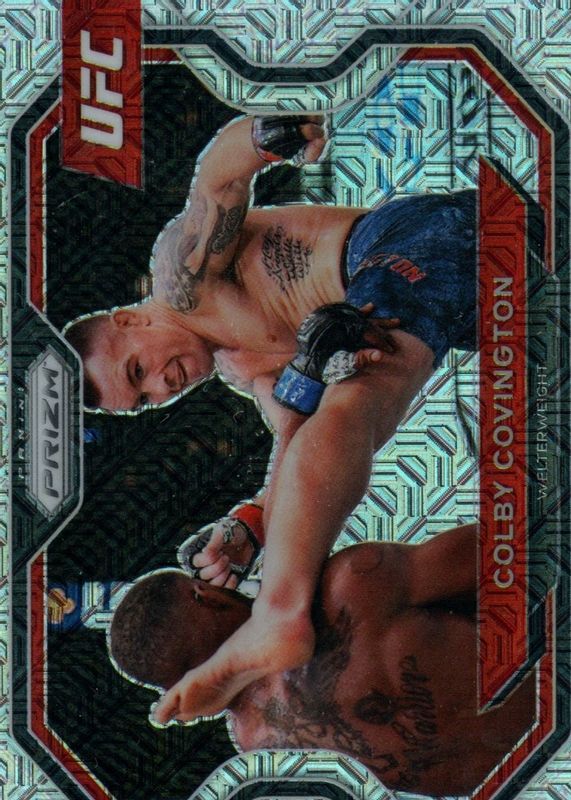 Colby Covington 2021 Prizm UFC #116 Mojo /25 RAW