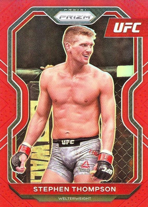 Stephen Thompson 2021 Prizm UFC #81 Red /275 RAW