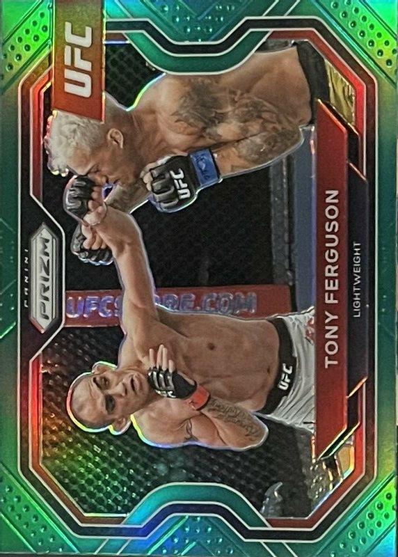 Tony Ferguson 2021 Prizm UFC #119 Green RAW