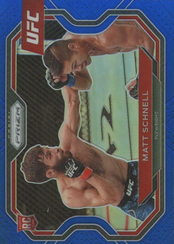 Matt Schnell 2021 Prizm UFC #109 Blue /199 Rookie RAW