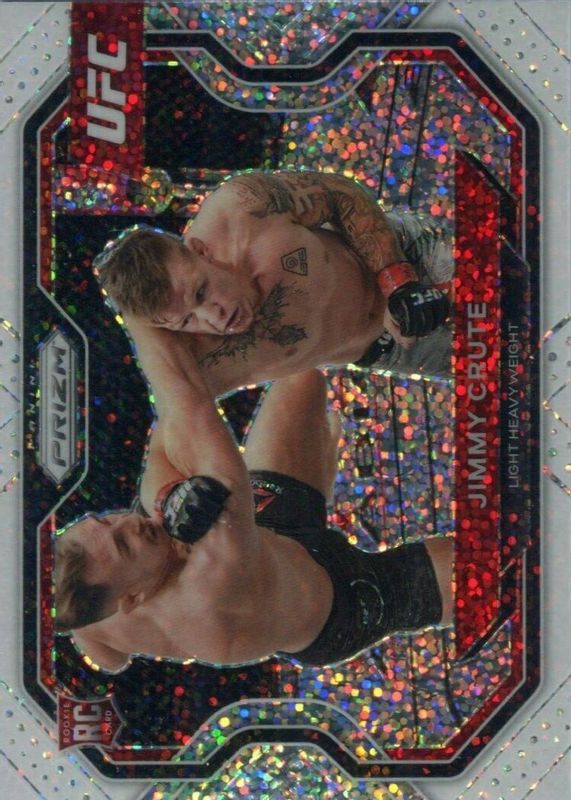 Jimmy Crute 2021 Prizm UFC #170 White Sparkle /(SSP) Rookie RAW