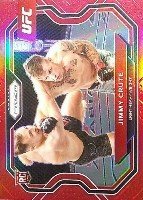 Jimmy Crute 2021 Prizm UFC #170 Red /275 Rookie RAW