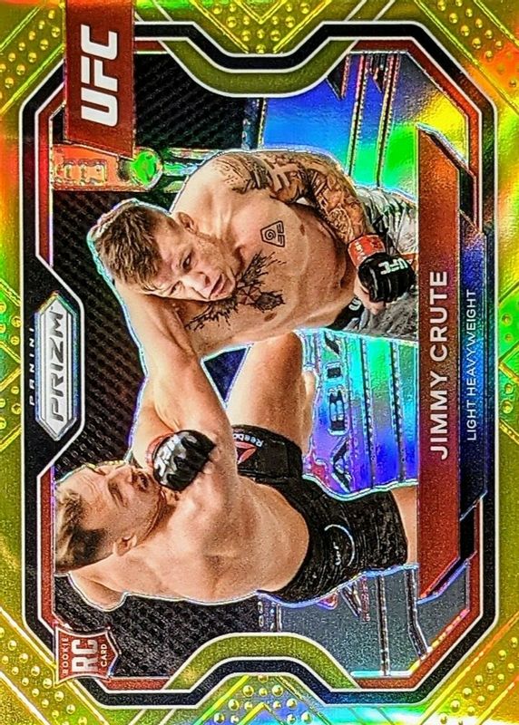 Jimmy Crute 2021 Prizm UFC #170 Gold /10 Rookie RAW