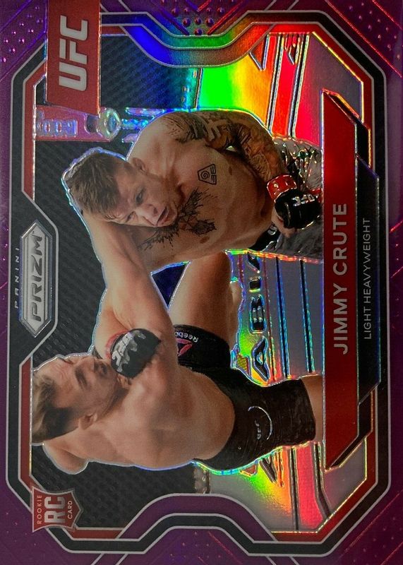 Jimmy Crute 2021 Prizm UFC #170 Purple /149 Rookie RAW