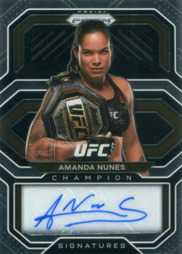 Amanda Nunes 2021 Prizm UFC #CS-ANS Champion Signatures