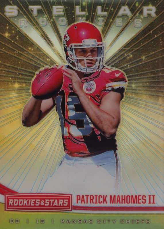 Patrick Mahomes II 2017 Rookies & Stars #5 Stellar Rookies - Gold /10 RAW