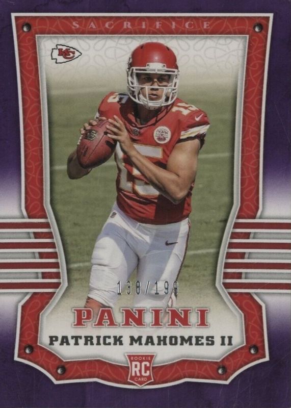 Patrick Mahomes II 2017 Panini #104 Sacrifice /199 Rookie BGS 8.5