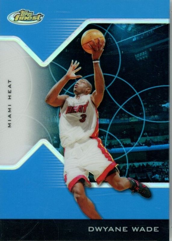 Dwyane Wade 2004 Topps Finest #100 Blue Refractor /50 PSA 10