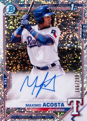 2021 Bowman #CPA-MA Chrome Prospect Auto - Speckle Refractor /299 (1st)