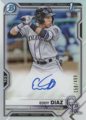 2021 Bowman #CPA-ED Chrome Prospect Auto - Refractor /499 (1st)
