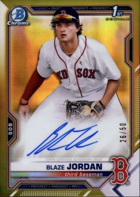 2021 Bowman #CPA-BJ Chrome Prospect Auto - Gold Refractor /50 (1st)