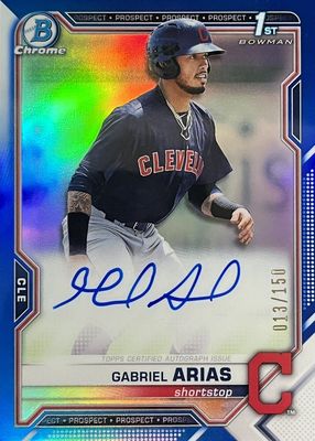 2021 Bowman #CPA-GA Chrome Prospect Auto - Blue Refractor /150 (1st)