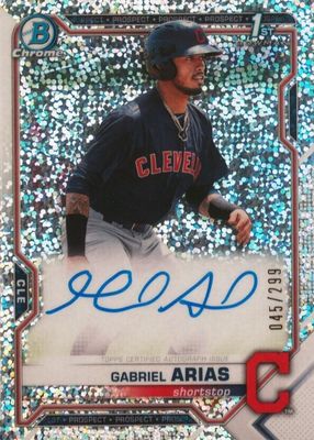 2021 Bowman #CPA-GA Chrome Prospect Auto - Speckle Refractor /299 (1st)