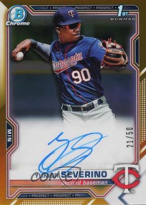 2021 Bowman #CPA-YS Chrome Prospect Auto - Gold Refractor /50 (1st)