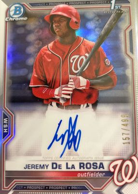 2021 Bowman #CPA-JDL Chrome Prospect Auto - Refractor /499 (1st)