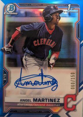 Angel Martinez 2021 Bowman #CPA-AMA Chrome Prospect Auto