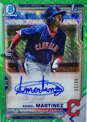2021 Bowman #CPA-AMA Chrome Prospect Auto - Green Shimmer Refractor /99 (1st)