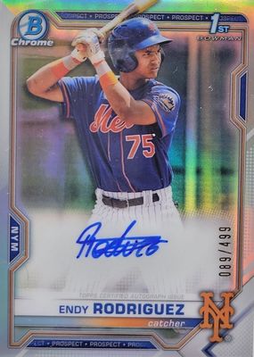 2021 Bowman #CPA-ER Chrome Prospect Auto - Refractor /499 (1st)