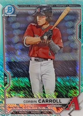 2021 Bowman #BCP-142 Chrome Prospects - Aqua Shimmer Refractor /125