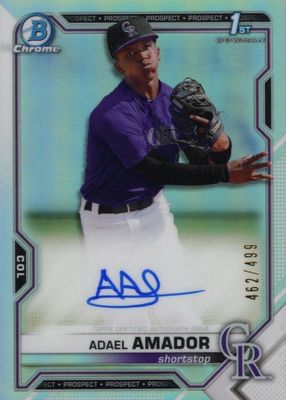 2021 Bowman #CPA-AAM Chrome Prospect Auto - Refractor /499 (1st)