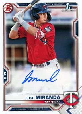 2021 Bowman #PAPR-JM Paper Prospect Auto (1st)