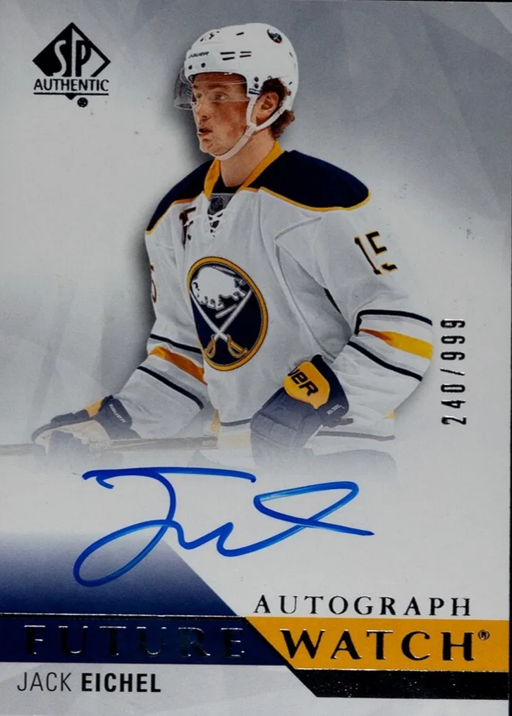Jack Eichel 2015 SP Authentic #191 Future Watch Auto /999