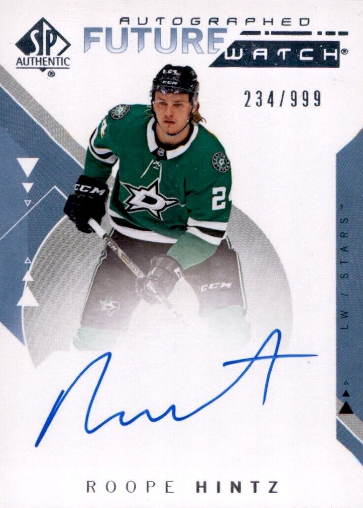 Roope Hintz 2018 SP Authentic #207 Future Watch Auto /999 Price