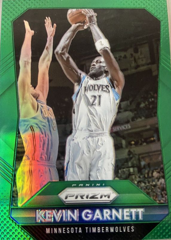 Kevin Garnett 2015 Prizm #6 Green PSA 10