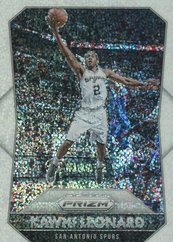 Kawhi Leonard 2015 Prizm #81 White Sparkle /(SSP) SGC 9