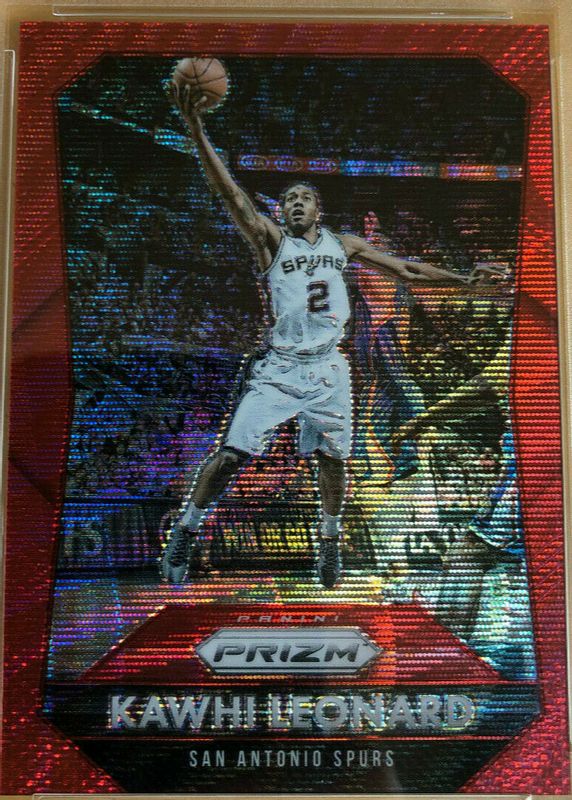 Kawhi Leonard 2015 Prizm #81 Ruby Wave /350 SGC 10